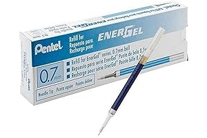 Pentel EnerGel 0.7mm Liquid Gel Pen Refill - Blue (12-Pack)