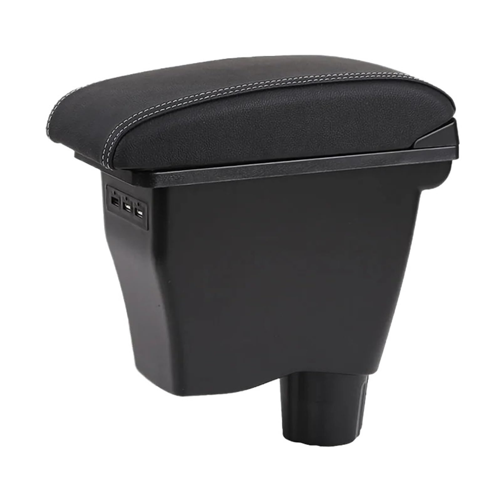 Hguvsjd Armrest Box For Benz For Smart 453 For Fortwo For Forfour 2015-2018 Armrest Retrofit Parts Interior Storage Box Car Armrests(B White line)