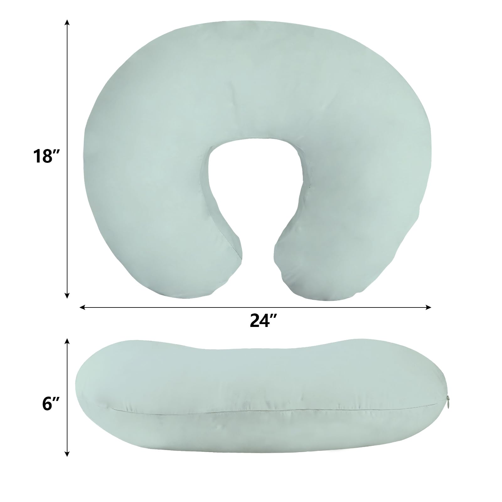 Little Grape Land 2 Pack Nursing Pillow Covers, Stretchy and Soft Nursing Cover for Breastfeeding Microfiber - Image 4