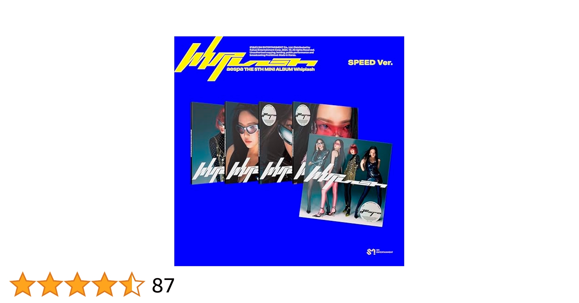 Amazon.com: aespa 5th Mini [Whiplash (SPEED Ver.)]（韓国盤