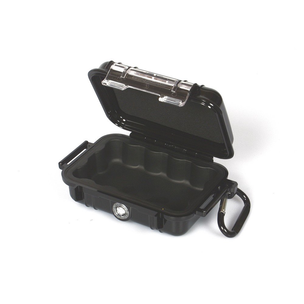 PELI 1010-025-240E Waterdicht Koffertje Voor Het Opbergen Van Kleine Waardevolle Spullen Zoals Smartphone, Ipod, Camera, Etc, Ip67 Water-En Stofdicht, Capaciteit: 0,3L,Kleur: Geel/Zwart