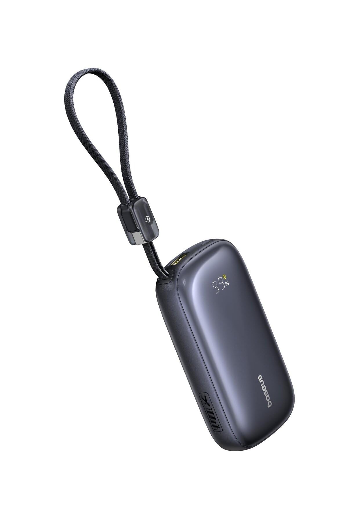 Baseus EnerFill FC21 QPow3 Ultra - Batería externa con pantalla digital (20.000 mAh, 22,5 W), color negro