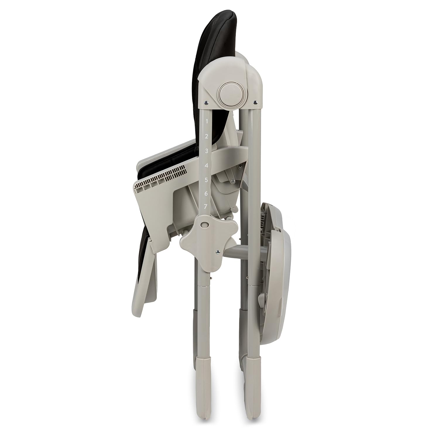 Trona MoMi GOJO para bebés y niños de 6 a 36 meses (máx. 15 kg de peso corporal), plegable, cinturón de seguridad de 5 puntos, con bandeja y ruedas.