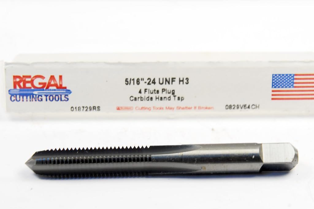5/16 X 24 UNF H3 4 FLUTE RH SOLID CARBIDE PLUG TAP 018729RS