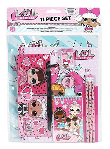 Licensed LOL L.O.L Surprise! 12pc Stationery Set in bag