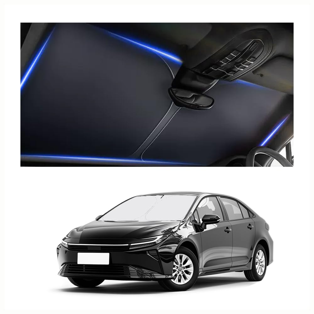 Car Windshield Sun Shade Compatible with Toyota Corolla 2020-2026,Oxford Cloth Sun Shade for Car Windshield with Foldable Design,Windshields Cover Suns Shades for Blocking Heat with Storage Bag for Toyota Corolla 2020-2026