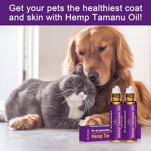 Image of T-RUNHEMP|Pet Wound Care | Hemp Oil | Oil Roll | Natural Support for Pet Wound Healing| Care Skin, Relieves Pain & Healing for Cats and Dogs Cuts,Scrapes Healing Aid and Skin Repair.