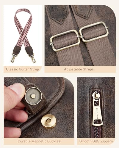 Image of Missnine Backpack Purse for Women, PU Leather Travel Backpack, Designer Shoulder Bag, Ladies Convertible Satchel Bags