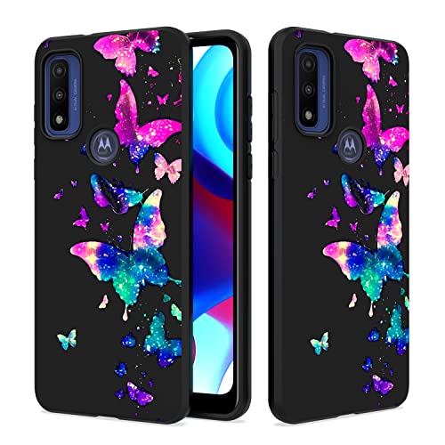 Warmson Case For Motorola G Pure/Moto G Power 2022,Moto G Pure Case Full Body Matte Soft Tpu Shock-Absorption Flexible Motorola Moto G Pure Case Slim Stylish Galaxy Butterfly Case For Women Girls Men #TOP1