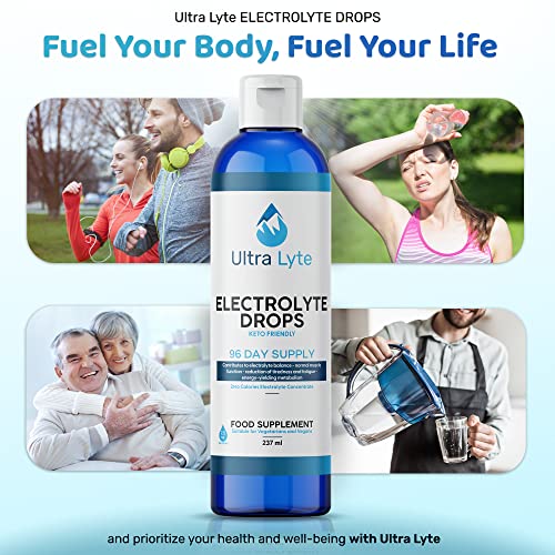 Ultra Lyte Keto Electrolytes Trace Mineral Drops – Highly Concentrated Mineral Supplements with Zero Calories – Vegan-Friendly Electrolyte Drops for Hydration, Muscle Cramp – 96 Servings Ultra Lyte Keto Electrolytes Trace Mineral Drops – Highly Concentrated Mineral Supplements with Zero Calories – Vegan-Friendly Electrolyte Drops for Hydration, Muscle Cramp – 96 Servings