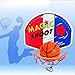 6 Pack Magic Shot Mini Basketball Indoor Hoop Set with Ball and Pump Bulk for Kids Party Favors