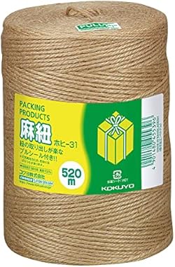 コクヨ(KOKUYO) 麻紐 きなり色 520m巻 チーズ巻き ホヒ-31