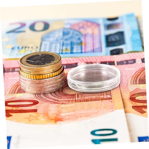 Caja transparente de almacenamiento para evitar la pérdida de monedas 8