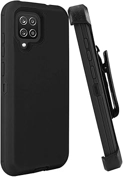 Amazon.com: YYSHO for Galaxy A12 Case, for Galaxy A12 Cover Case, Rugged  Shock Absorption Anti Scratch Case Shockproof Full Body Protection with  Belt Clip and Kickstand for Samsung Galaxy A12 6.5inch (Black) :