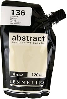Sennelier : Abstract Acrylic Paint : 120ml : Satin : Titanium Buff