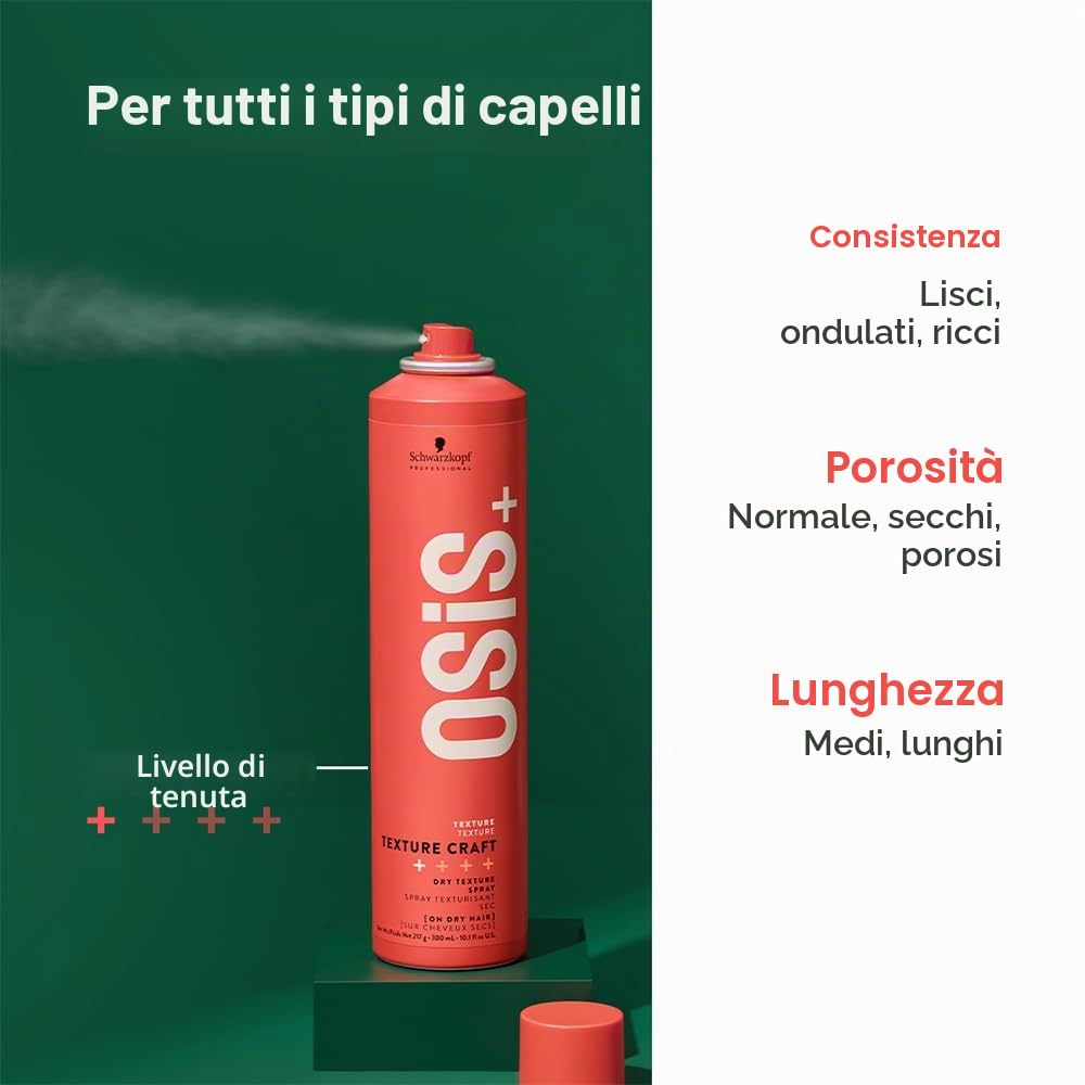 SCHWARZKOPF PROFESSIONAL Osis+ Texture Craft Dry Texture Spray 300 ml