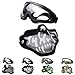 Outgeek Airsoft Half Face Mask Steel Mesh and Goggles Set for Halloween and Xmas(Skull Set)