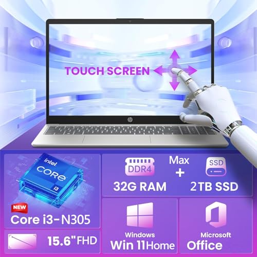 HP New 15.6" FHD Touchscreen Laptop Core i3 8GB RAM 256GB SSD miniatura 2
