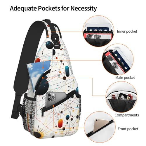 Morrales Sling Bag para Hombre y Mujer, Bolsa Urbana miniatura 5