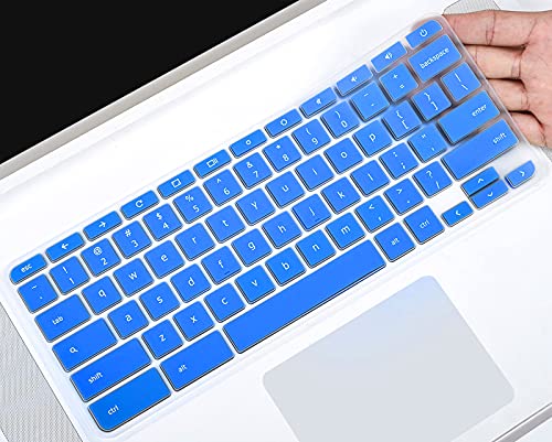 Keyboard Cover Protector for Chromebook 15 CB3-531 CB3-532 CB5-571 C910 Chromebook US Layout, Blue