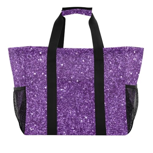 Shining Waterproof Tote Bag,Multi-Purpose Kitchen Reusable Grocery Bags, Travel, Beach & Laundry Organizer 15.4 X 9.8 X 12.8 inch