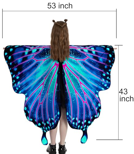 Disfraz completo alas de mariposa para niñas miniatura 6