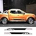 Qwldmj 2 pièces Voiture Longues Rayures Autocollants pour Nissan NAVARA NP300 Bricolage Auto Porte latérale Vinyle Film décalcomanie Sport Style Voiture Tuning Accessoires