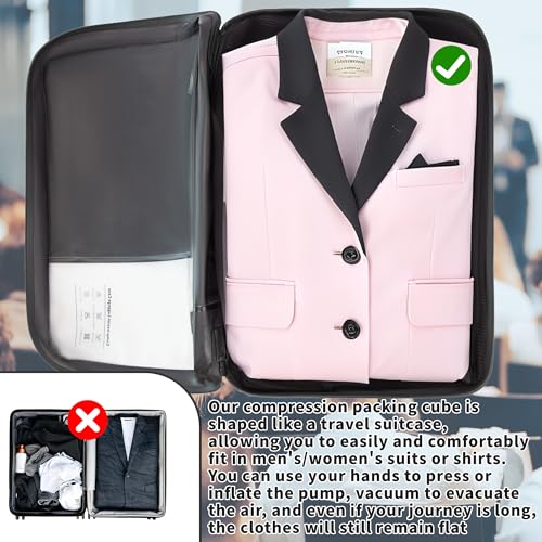 Sac sous vide réutilisable x2 imperméable 50,8 cm pour vêtement