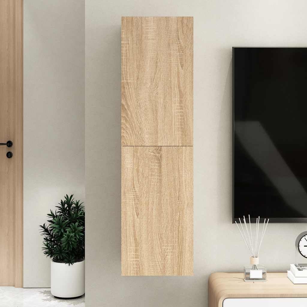 Hothingwell TV-Möbel zum Aufhängen, Holz, 2 Regale, 110 cm | Robustes Wanddesign, Aufbewahrung für Bücher und DVDs, einfache Reinigung mit feuchtem Tuch