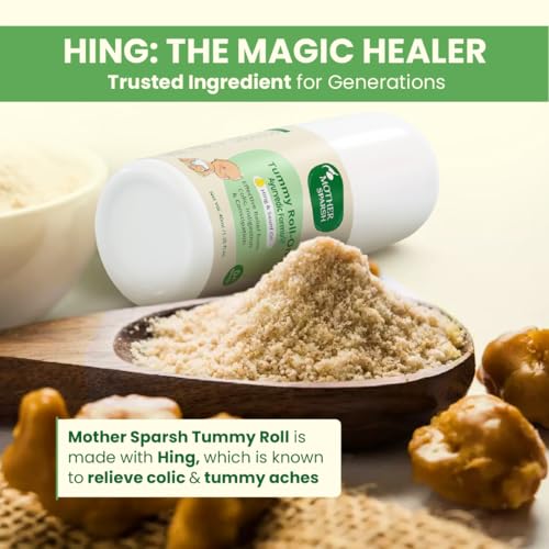 Image of Mother Sparsh Tummy Roll On For Baby, Colic Relief, Constipation and Indigestion With Hing & Saunf | 100% Ayurvedic - 40ml