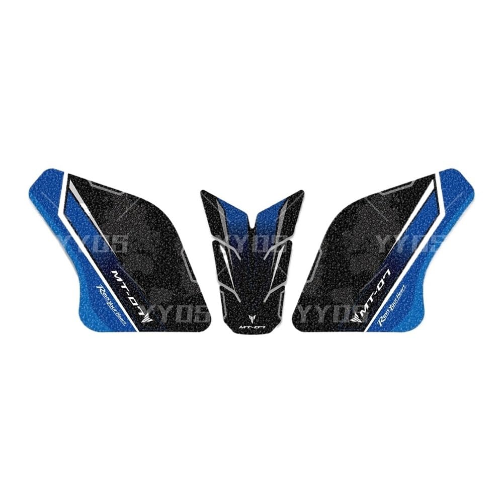 Motorcycle Frosted Fuel Tank Pad Stickers Tank Protection Anti-Slip Decals for Mt07 Mt-07 MT-07 MT07 2021-2024 Motorbike Traction Fuel Decal Tank