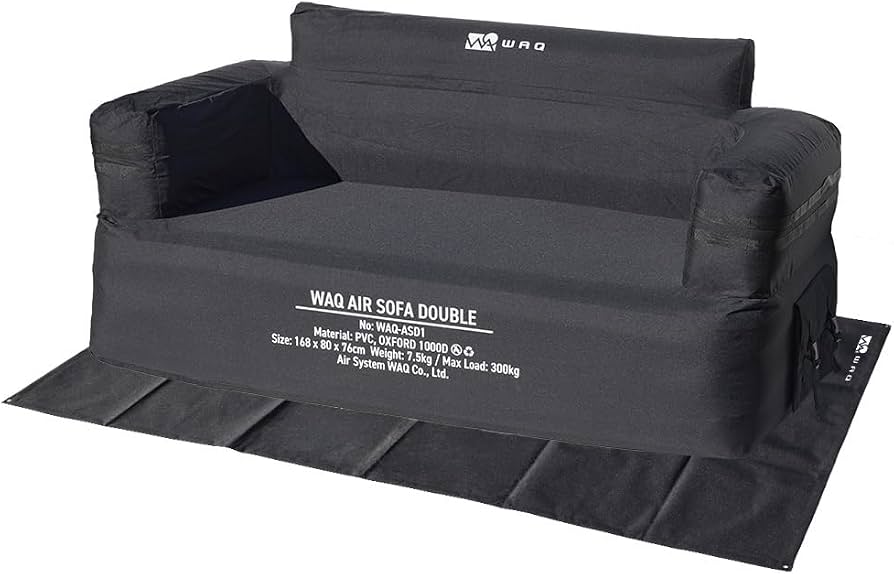 20日まで値下げWAQ AIR SOFA DOUBLE ブラック専用シートセット Amazon.co.jp: WAQ AIR SOFA+専用グランドシートセット シングル
