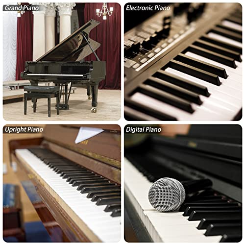 Hautoco Piano Keyboard Notes Guide For Beginner Reusable Silicone 88-Key Full Size Removable Piano Keyboard Note Labels, No Need Stickers, 88 Key Rainbow Colors With Box #TOP6