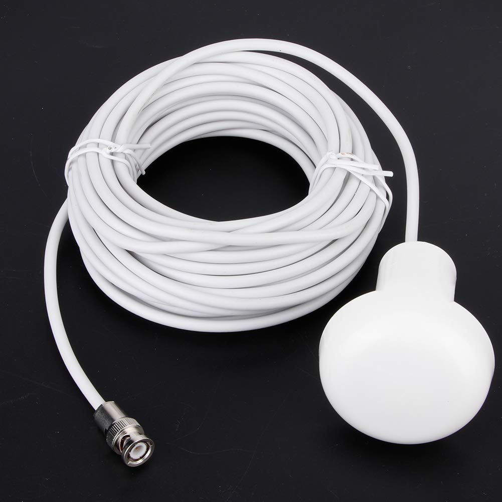 HA-017 Antena GPS Zewnętrzny Kabel 10 M ze Złączem TNC, Wodoodporny Przedłużacz RF do Samochodu i na Pokładzie, Biały Plastikowy Kabel Antenowy IP67