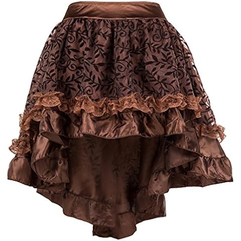 Bslingerie Gothic Steampunk Lace Short Skirt Cover