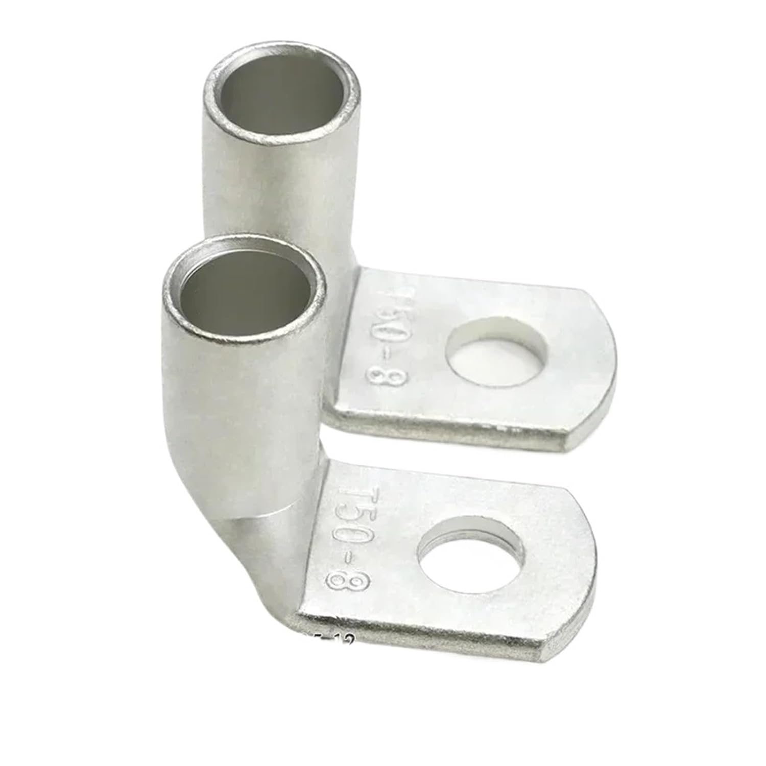 1~50pcs Wire Terminal L-Type Right Angle 90 Degree Bend Nose T35/50/70/95-6/8/10/12 Tinned Copper Crimp Connector(T70-12,20pcs)