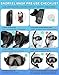 Greatever Dry Snorkel Set,Panoramic Wide View,Anti-Fog Scuba Diving Mask,Professional Snorkeling Gear for Adults