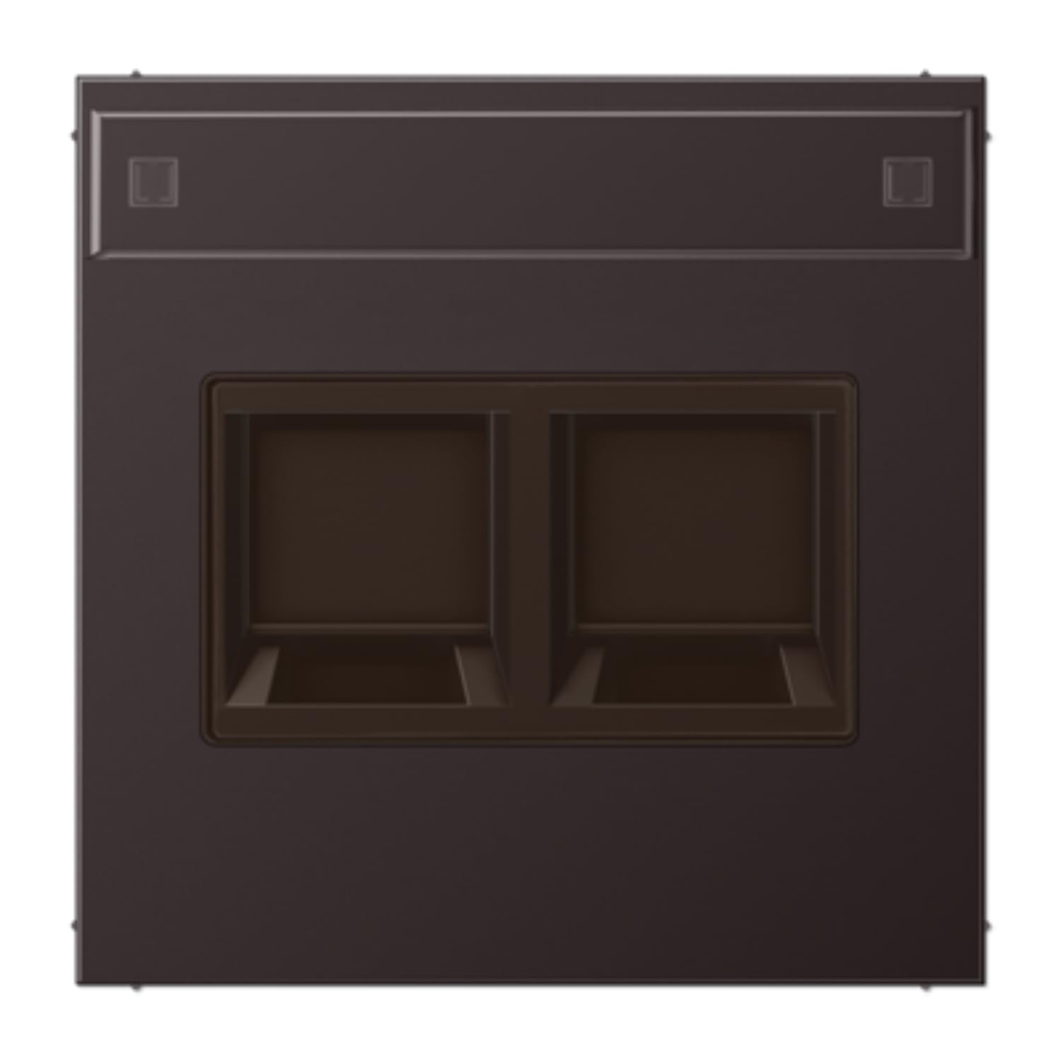 JUNG AL1969-25NAWED Plaque modulaire Jack haut de gamme en aluminium teinte fonce