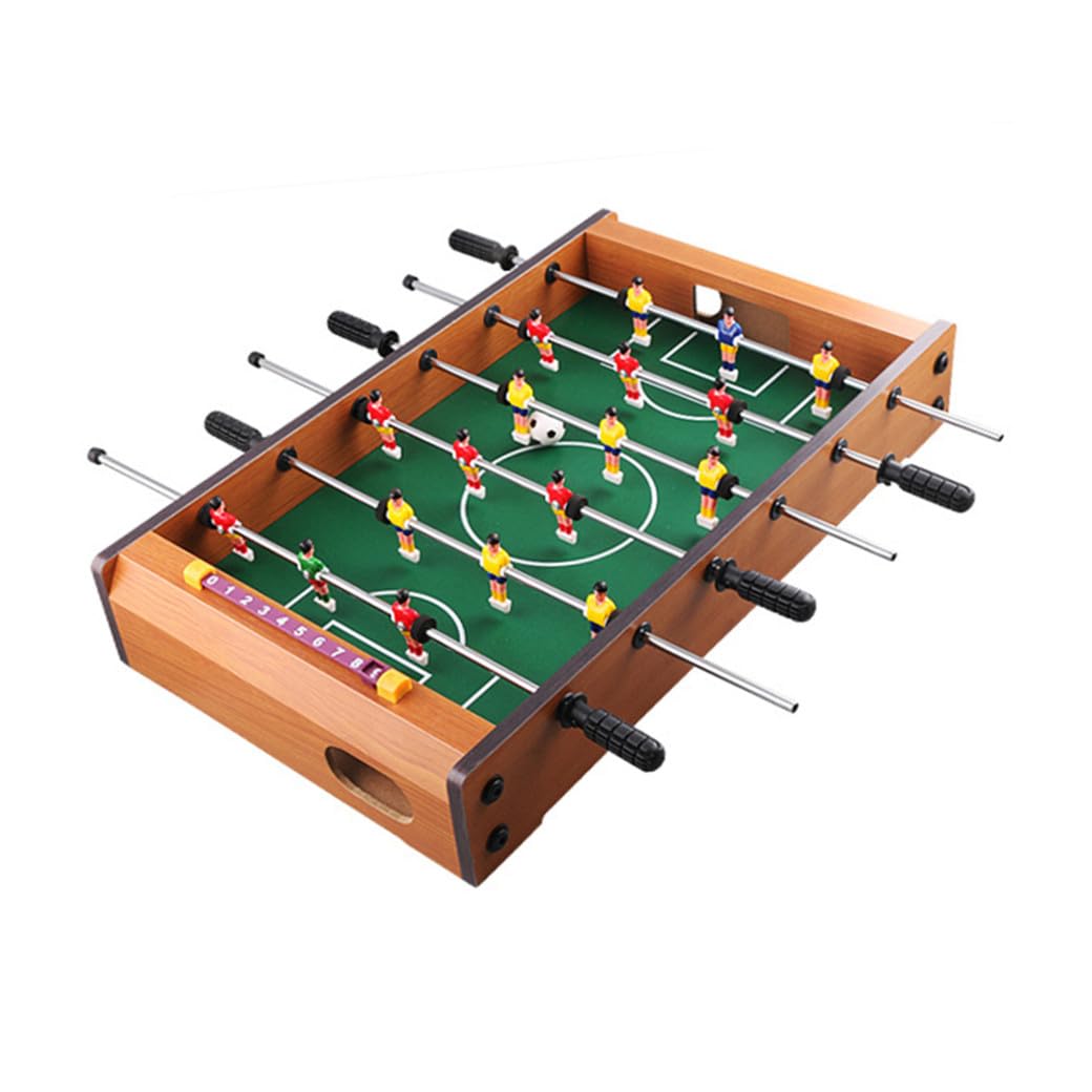 Outanaya Mini Calciobalilla da Tavolo e Adulti Sei Aste in Mdf, Gioco di Intelligenza Portatile per Spazi Ridotti in Casa o Ufficio