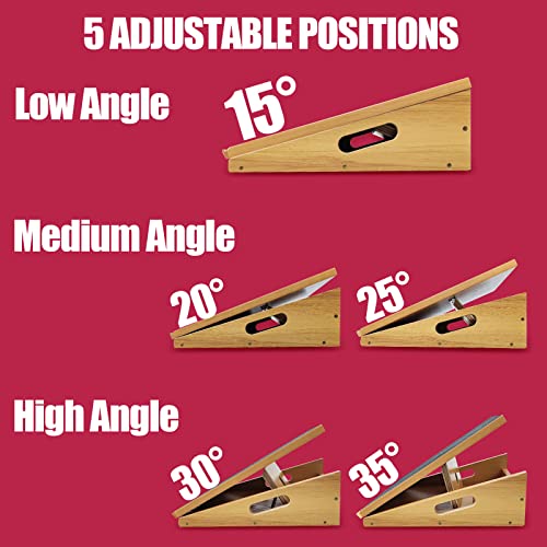 66Fit Slant Board For Calf Stretching Adjustable Incline Board And Calf Stretcher 450Lbs Weight Capacity Non-Slip Calf Stretcher Slant Board For Knees Ankle Heel Feet Leg Extra Side Handle For Portability #TOP3