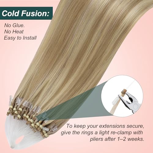 Image of Easyouth Micro Bead Hair Extensions Highlight, Length-Adding Hair Extension