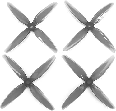 8pcs HQProp 4.8X3.4X4 4834 4.8 Inch 4-Blade Propellers Set 4X CW / 4X CCW Poly Carbonate