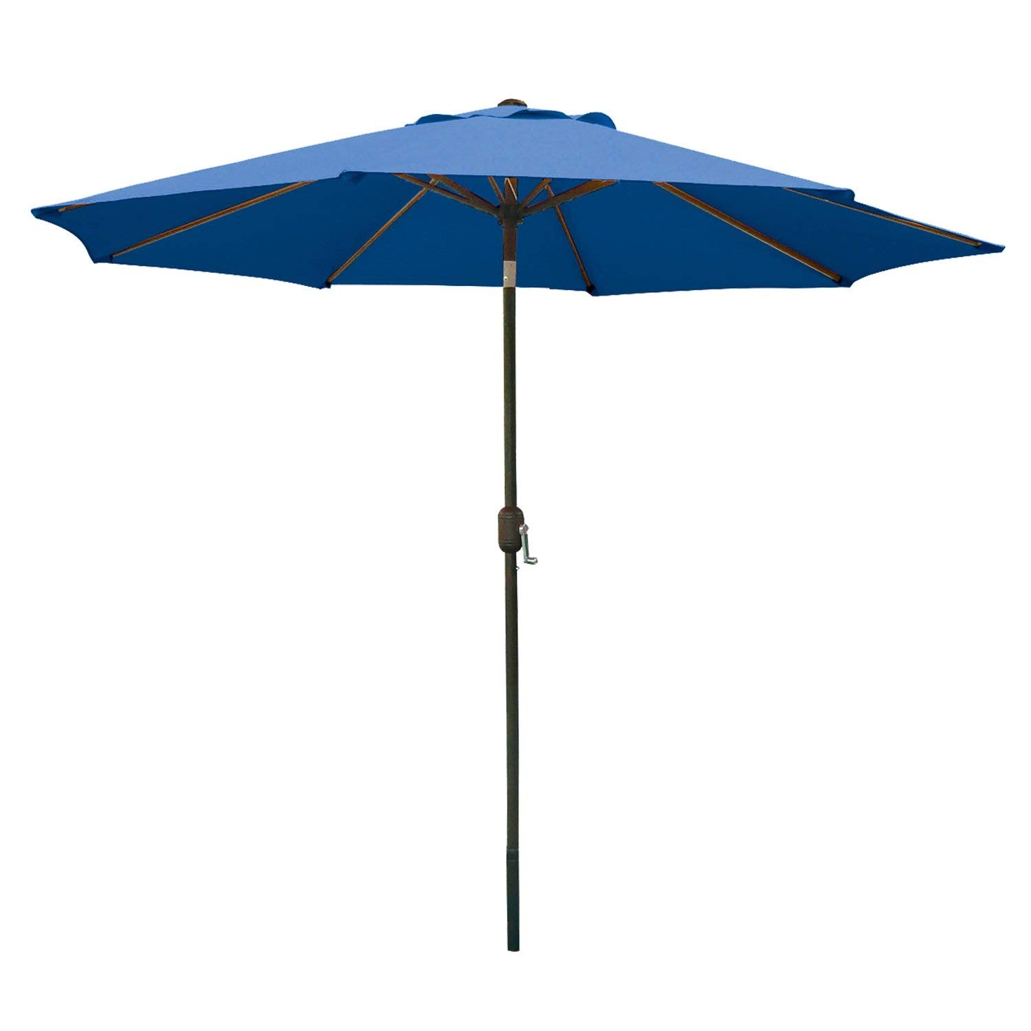 Ezone 9 FT Patio Umbrella, Outdoor Umbrellas with Adjustable Crank, Tilt Function Fade Resistant, Waterproof Patio Table Umbrella