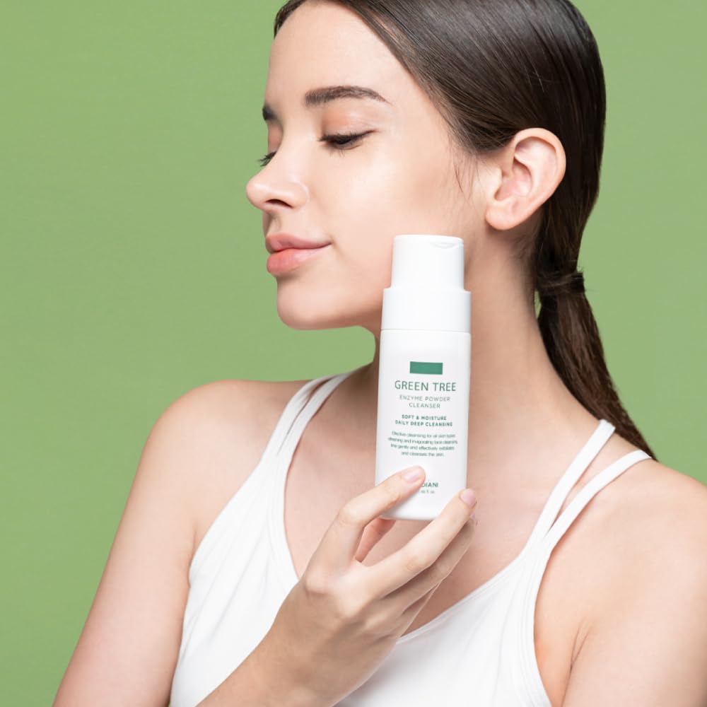 BEAUDIANI Enzyme Cleanser, Energizing Facial Cleanser, soft exfoliating, gentle face wash, bubble, super-hydrating hyaluronic acid, for dry skin, make up remover