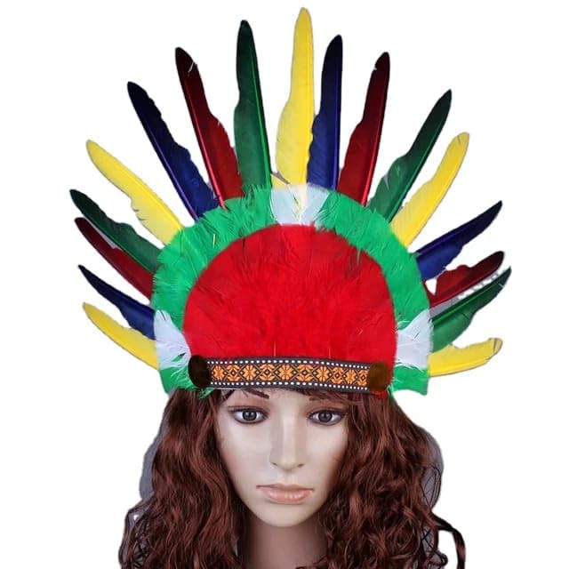 Partyoko Tribal Indian Dance Headgear Costume women/men Costume Dance Costume State Costume Traditional Costume Multi Colour (1 Pcs) (B07WTCBHRD) Amazon Price History, Amazon Price Tracker