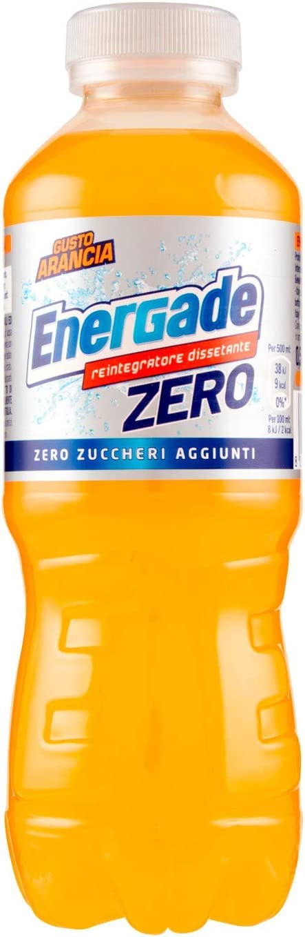 24 x Energade zero Arancia Bevanda Energy Bebida sin azúcar de color naranja