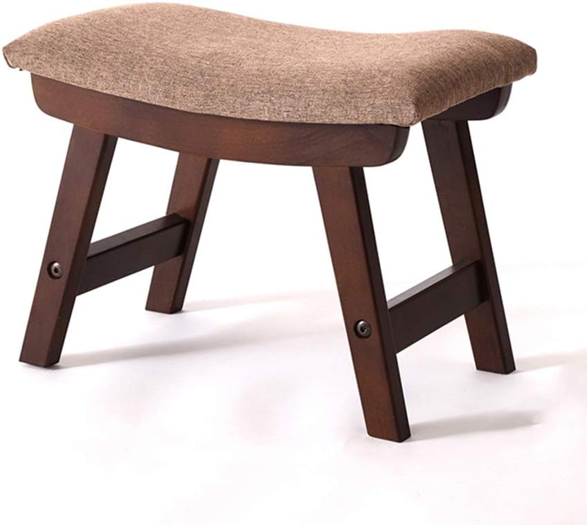 Shoe Stool Foot Stool Upholstered Footrest Wooden Retro n Dust-Proof Hallway Stand Chair Bench Line