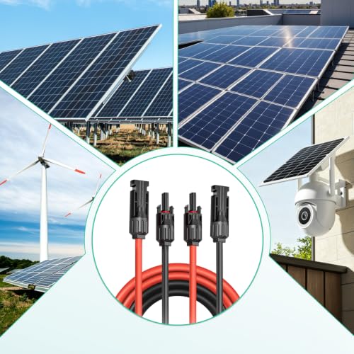 Solarkabel Verlängerung 4mm²/6mm² 1-30m Photovoltaik Kabel IP67 (4mm²15M)