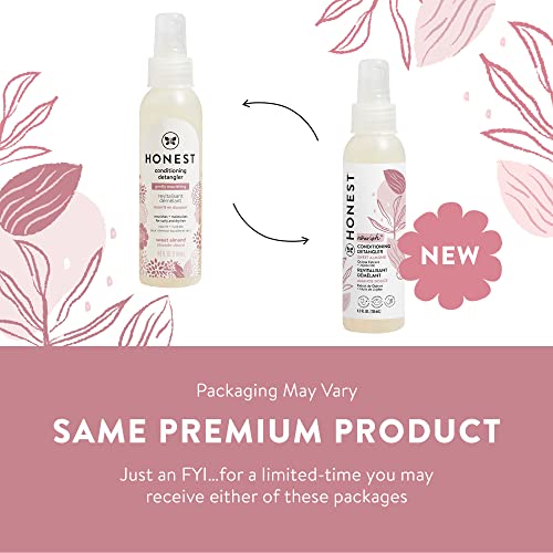 The Honest Company Conditioning Hair Detangler | Leave-In Conditioner + Fortifying Spray | Tear-Free, Cruelty-Free, Hypoallergenic | Almond Nourishing, 4 Fl Oz #TOP1