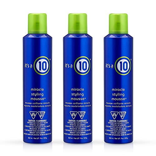 It's a 10 Haircare Miracle Styling Mousse, 9 fl. oz. (Pack of 3)